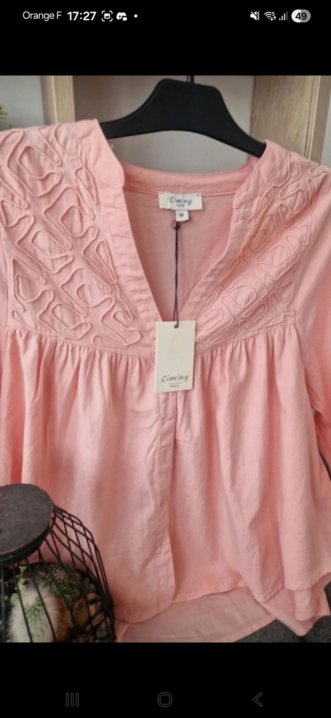 ✨ CIMINY pink blouse New Size M ✨ – photo 2